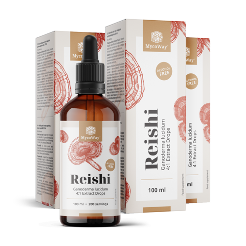 3x Reishi – estratto in gocce, totale 300 ml